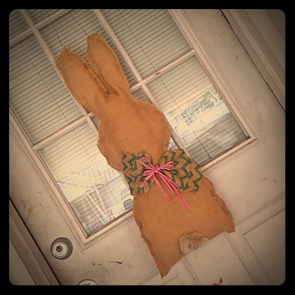 Burlap Door Bunny